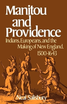 Paperback book titled "Manitou and Providence" by Oxford University Press, featuring a historical cover image on Native and European interactions.