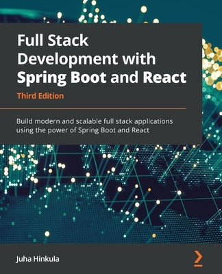 Paperback book titled "Full Stack Development with Spring Boot and React" by Packt Publishing, showing the front cover.