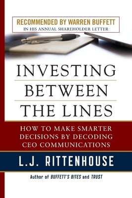 Investing Between the Lines (Pb) by Rittenhouse, L. J.