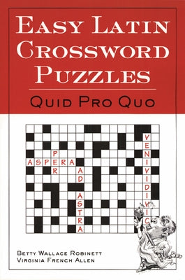 Easy Latin Crossword Puzzles by Robinett, Betty Wallace