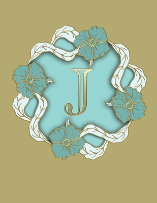 J: 100 Pages 8.5 X 11 Monogram Notebook College Ruled Line Paper Paperback Rwg Publishing