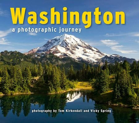 Paperback book titled "Washington: A Photographic Journey" by Farcountry Press, featuring scenic images of Washington state.