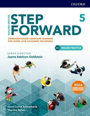 Paperback Step Forward 2e 5 Student Book with Online Practice Pack from Oxford University Press, USA, featuring textbook and online access code.