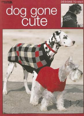 Dog Gone Cute paperback book by Leisure Arts featuring colorful dog illustrations on the cover.