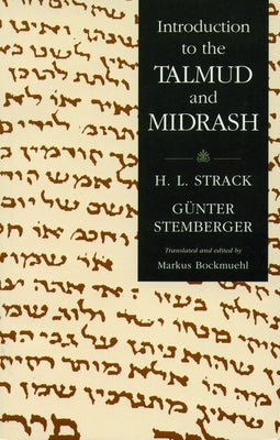 Introduction to the Talmud and Midrash Paperback Fortress Press