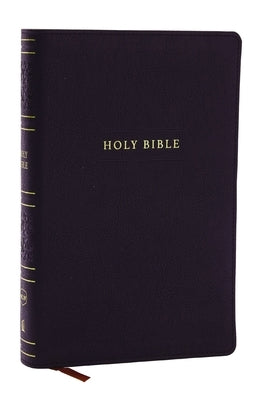 NKJV Personal Size Large Print Bible with 43,000 Cross References, Black Leathersoft, Red Letter, Comfort Print by Thomas Nelson