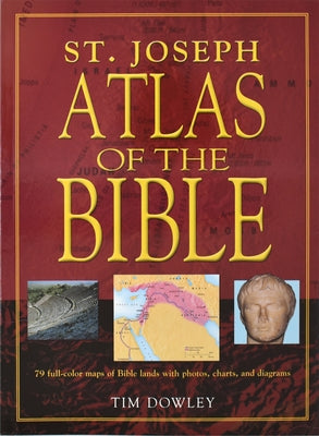 Paperback St. Joseph Atlas of the Bible with full-color maps, photos, charts, and diagrams of Bible lands by Catholic Book Publishing.