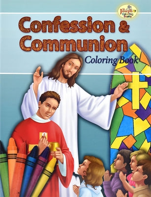 Confession and Communion Coloring Book Paperback Catholic Book Publishing