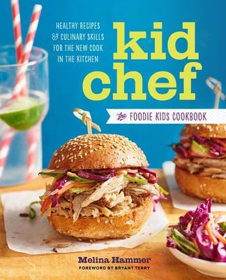 Paperback Kid Chef cookbook by Sonoma Press featuring colorful healthy recipes and cooking tips for young aspiring chefs.