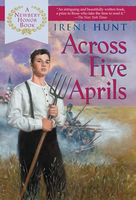Paperback of Across Five Aprils by Berkley Books, showing the book cover with title and author’s name.
