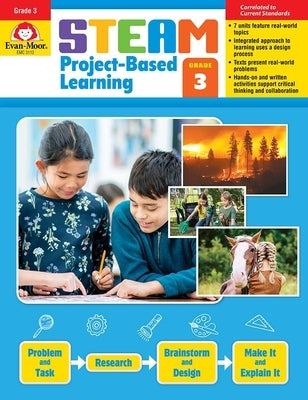 Steam Project-Based Learning, Grade 3 Teacher Resource Paperback Evan Moor Educational Publishers