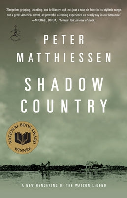 Paperback of Shadow Country: A New Rendering of the Watson Legend by Modern Library, showcasing the book cover with dark and moody artwork.