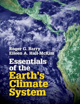 Paperback book titled "Essentials of the Earth's Climate System" by Cambridge University Press, showing the cover with climate graphics.