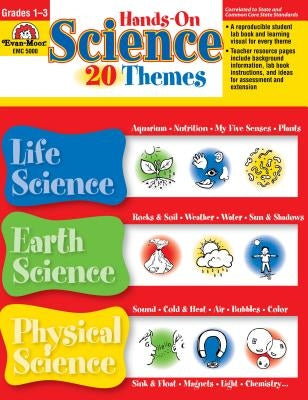 Hands-On Science 20 Themes Paperback Evan-Moor Educational Publishers