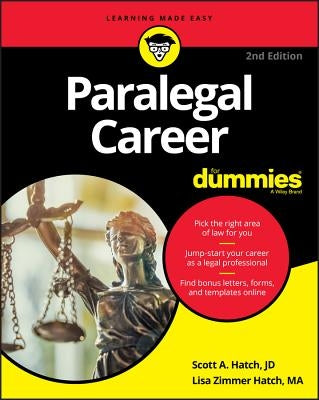 Paralegal Career for Dummies by Hatch, Scott A.