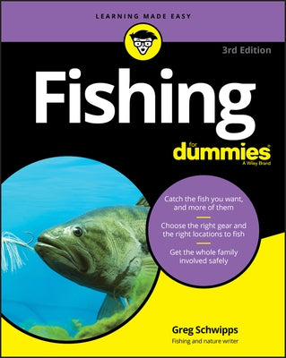 Book cover of "Fishing for Dummies" by For Dummies, featuring fishing-related graphics and title text on a blue background.