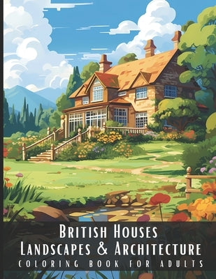 British Houses Landscapes & Architecture Coloring Book for Adults: Beautiful Nature Landscapes Sceneries and Foreign Buildings Coloring Book for Adult by Palette, Artful