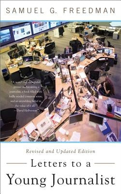 Paperback book titled "Letters to a Young Journalist" by Basic Books, with a cover featuring handwritten notes and a vintage typewriter.