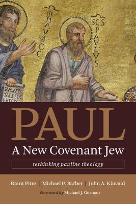 Paperback book titled "Paul, a New Covenant Jew" by William B. Eerdmans Publishing, with cover featuring text and design elements.