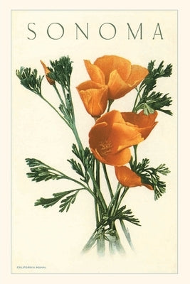 Vintage Journal California Poppies, Sonoma Paperback Found Image Press