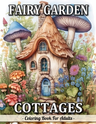 Fairy Garden Cottages: Whimsical Garden And Fantasy Fairy Homes Coloring Book For Adults by Mangum, Sandra