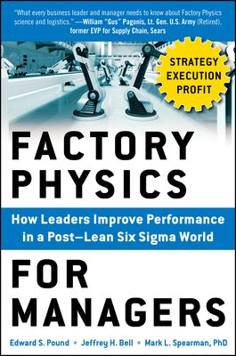 Factory Physics for Managers (Pb) Paperback McGraw-Hill Companies