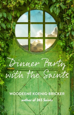 Paperback titled Dinner Party with the Saints by Paraclete Press, featuring a cover with religious artwork and a warm, inviting design.