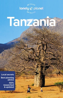 Paperback Lonely Planet Tanzania travel guide featuring detailed maps and colorful cover art for exploring Tanzania.