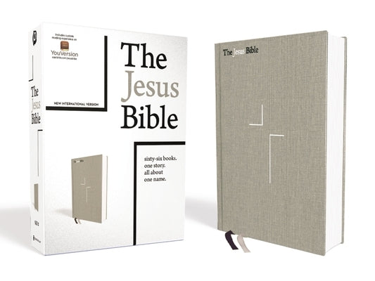 The Jesus Bible, NIV Edition, Cloth Over Board, Gray Linen, Comfort Print by Passion