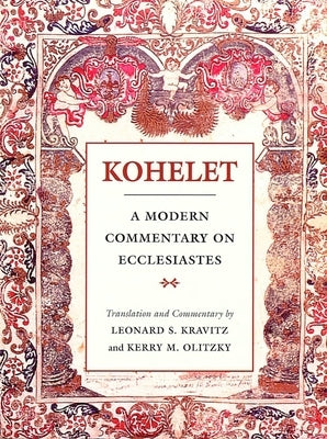 Kohelet: A Modern Commentary on Ecclesiastes Paperback Behrman House Publishing
