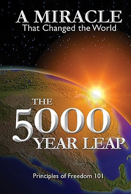 Paperback copy of "The 5000 Year Leap" by the National Center for Constitutional Studies, showing the book cover.