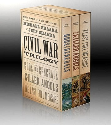 Ballantine Books Civil War Trilogy boxed set with three books in a decorative box, featuring historical covers and binding.