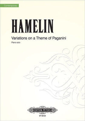 Variations on a Theme of Paganini for Piano: Sheet by Hamelin, Marc-André