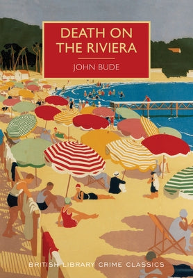 Paperback of Death on the Riviera by Poisoned Pen Press showing the book cover with title and author details.