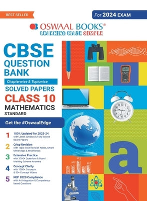 Oswaal CBSE Chapterwise & Topicwise Question Bank Class 10 Mathematics Standard Book (For 2023-24 Exam) Paperback Oswaal Books and Learning Pvt Ltd