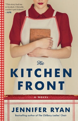 Paperback copy of "The Kitchen Front" by Ballantine Books, featuring a cover image with a vintage kitchen scene.