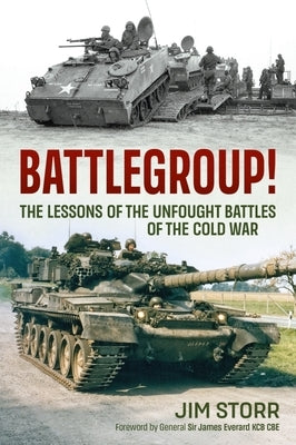 Paperback book titled "Battlegroup!: The Lessons of the Unfought Battles of the Cold War" by Helion & Company, with cover artwork visible.