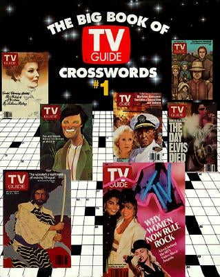 Paperback of The Big Book of TV Guide Crosswords by Collins Reference, featuring puzzle pages with TV-themed crossword puzzles.
