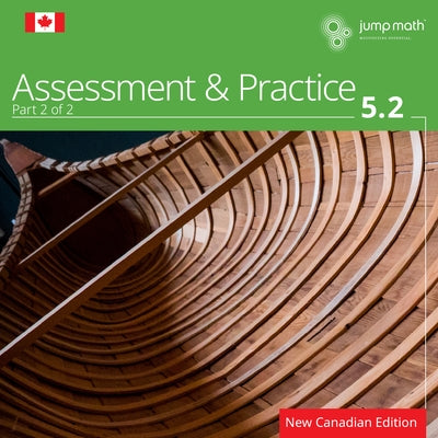 Jump Math AP Book 5.2 paperback, New Canadian Edition, featuring colorful cover design with educational graphics and Jump Math branding.