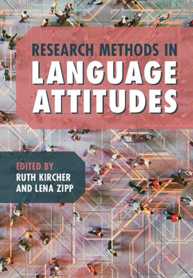 Paperback book titled "Research Methods in Language Attitudes" by Cambridge University Press, featuring a cover with academic design elements.