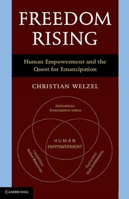 Paperback of "Freedom Rising" by Cambridge University Press, featuring a scholarly book cover on human empowerment and emancipation.