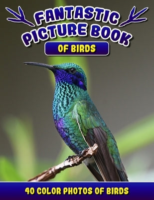 Fantastic Picture Book of Birds. 40 Color Photos of Birds: Bird Names Picture Book Gift for Adults with Alzheimer's or Dementia. by Madison, Rodrick