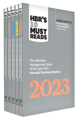 5 Years of Must Reads from Hbr: 2023 Edition (5 Books) by Review, Harvard Business