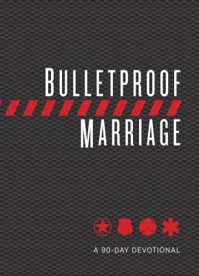 Imitation leather cover of Bulletproof Marriage 90-Day Devotional by Broadstreet Publishing featuring a peaceful, romantic design.