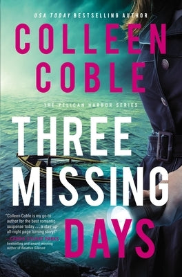 Paperback of "Three Missing Days" by Thomas Nelson, showing the book cover with a dark, mysterious design.