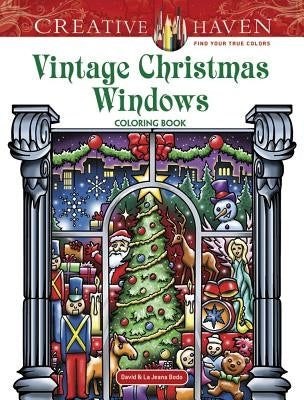 Creative Haven Vintage Christmas Windows Coloring Book by Bodo, David