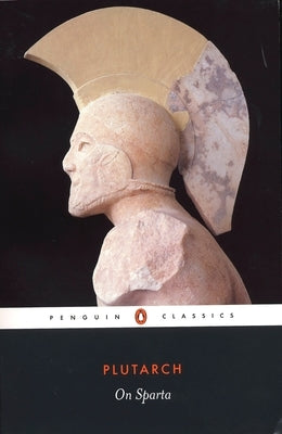 Paperback of "On Sparta" by Penguin Group with a cover illustration featuring classical Greek soldiers.