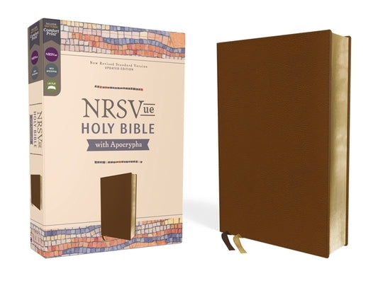 Nrsvue, Holy Bible with Apocrypha, Leathersoft, Brown, Comfort Print by Zondervan