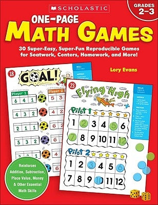 One-Page Math Games Scholastic Teaching Resources