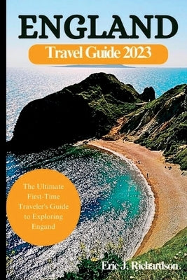 England Travel Guide Book 2023, paperback edition by Independently Published, showing the cover with images of famous English landmarks.
